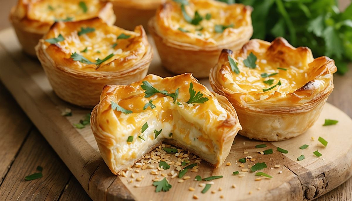 Peynirli Mini Kişler: Hazır Yufkayla 20 Dakikada Şık