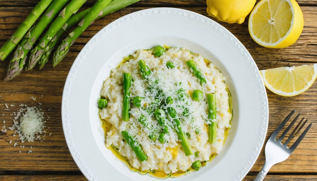 İlkbahar Kuşkonmaz ve Taze Bezelyeli Risotto: Mevsimlik Tarif