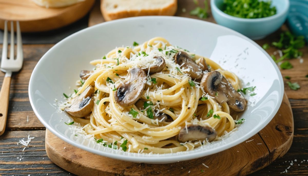Kremalı Mantarlı Makarna — Kolay Şık Ana Yemek (Şef İpuçları)